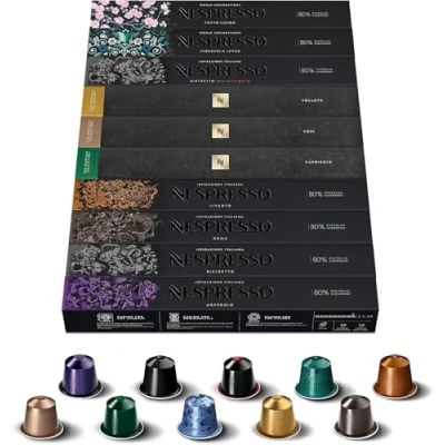Abbildung von Nespresso Arpeggio, 10 Stangen à Kapseln, 100 Kapseln