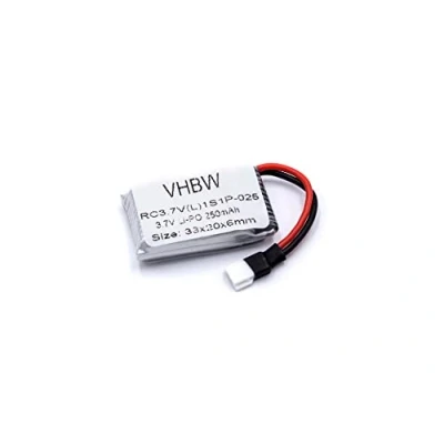 Abbildung von vhbw Li Polymer Akku 250mAh (3.7V) kompatibel mit Modellbau, Drohne