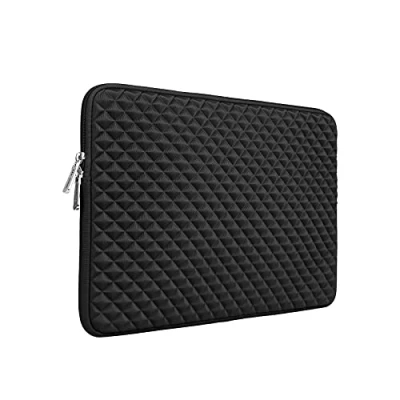 Abbildung von RAINYEAR 15,6 Zoll Laptop Hülle Tasche Diamant Schaum Sleeve Laptoptasche Stoßfeste Schutzhülle Gepolsterte Abdeckbeutel Laptophülle Kompatibel für Notebook Computer Ultrabook Chromebook(Schwarz)