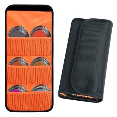 Abbildung von letuxaamz Kamera Filtertasche, Filtertasche für Kameraobjektive, DSLR Objektivfilter Schutztasche, Wasserdicht und Stoßfest 37 58mm Digitalkamera /Camcorderfilter