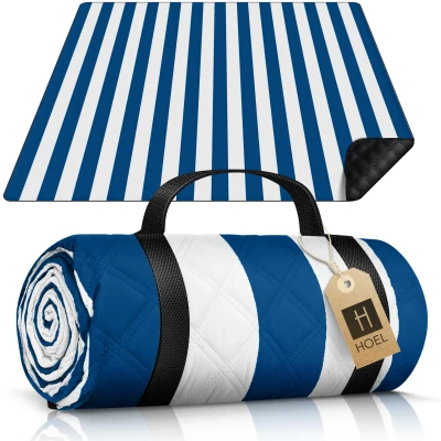 Abbildung von HOEL® Picknickdecke wasserabweisend + isoliert Strandmatte XXL 200x200cm