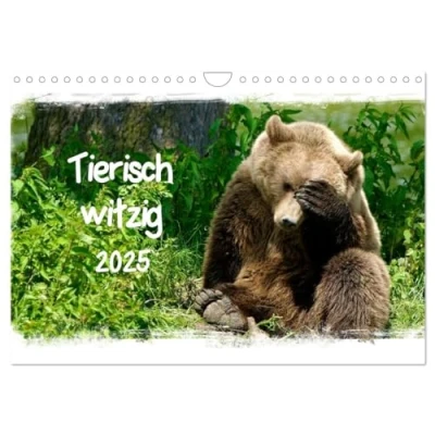 Abbildung von Tierisch witzig (Wandkalender 2025 DIN A4 quer), CALVENDO Monatskalender