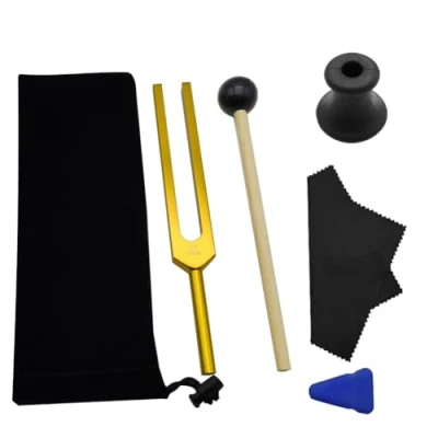 Abbildung von Puleuroy UT 396 HZ Stimmgabel Set, Kit für Heilung, Chakra, Klangtherapie, Zur Harmonisierung Von Körper, Geist und Seele