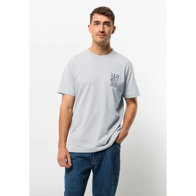 Abbildung von Jack Wolfskin Tshirt print, Herren, Größe: Medium, Soft blue