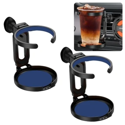 Abbildung von 2PCS Getränke Halterung für Auto, Faltbar Kaffeebecher Becher Auto Lüftung, Dosenhalter Drink Holder Car, Cup Tassenhalter Universal（style 2）
