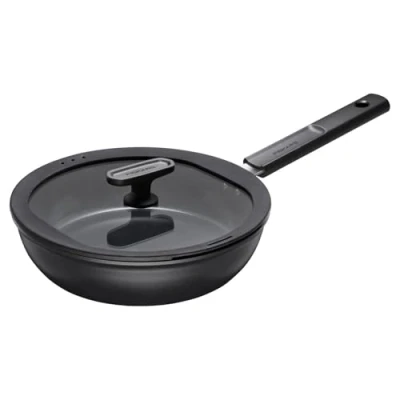 Abbildung von Ceramic frying pan with non stick coating FISKARS HARD FACE, lid, 24 cm