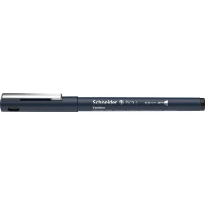 Abbildung von Schneider Pictus Fineliner Stift, 0,9 mm Linienbreite, Schwarz