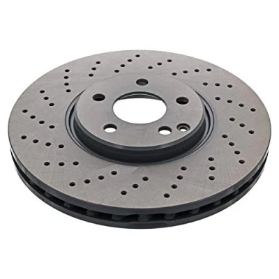 Abbildung von FEBI BILSTEIN 44012 Bremsscheibe Vorderachse 330 32 5 112 gelocht/innenbel. beschichtet hochgekohlt MERCEDES BENZ: E Klasse Limousine