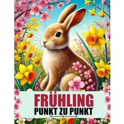 Abbildung von Frühling Punkt zu Punkt: Großdruck für Erwachsene und Senioren Tiere, Landschaften, Blumen