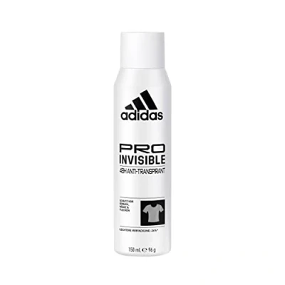 Abbildung von adidas Pro Invisible Anti Transpirant Deospray für sie, 48 Stunden Trockenschutz und langanhaltende Frische, 150 ml