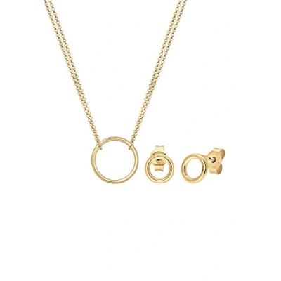 Abbildung von Elli SET GEO Circle Ohrringe, Damen, Größe: 45, Gold