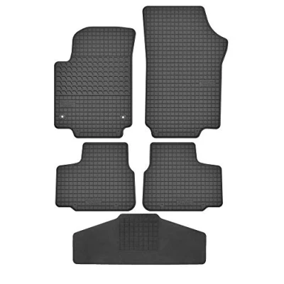 Abbildung von Fußmatten Vorne, Hinten + Tunnel Matte 5er Set für VW UP! ab 2011 Gummi Gummimatten