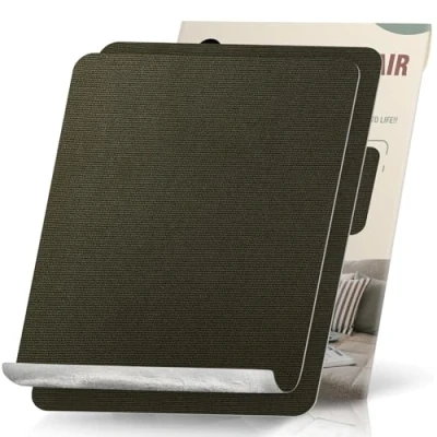 Abbildung von Flicken Selbstklebend Stoff, 23 x 28 cm 2 Stück Leinwand Stoff Selbstklebend, Armeegrün, Wasserdichtes für Sofa Zelt Möbel Autositz Liege