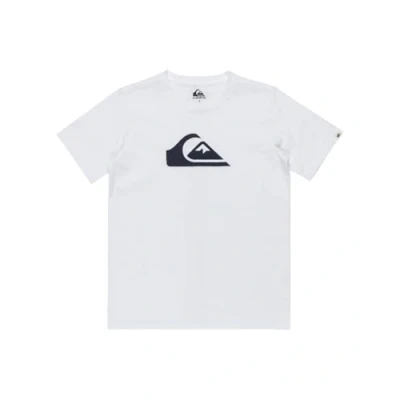 Abbildung von Quiksilver COMP LOGO Unisex Tshirt print für Kinder, Größe: 128, White