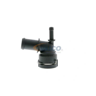 Abbildung von VAICO V10 0743 Flansch hinter dem Kühler Original Qualität VOLKSWAGEN: Golf 5 Schrägheck, Passat B6 Variant, Touran I, AUDI: A3 Schrägheck