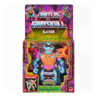 Abbildung von Masters of the Universe Motu x TMNT: Turtles Grayskull Figurine Deluxe Sla&#039;ker 14 cm