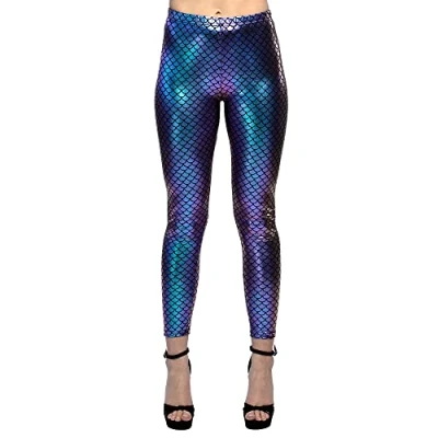 Abbildung von Boland Kostüm Meerjungfrau Leggings blau, Für die Mermaid beim Landgang