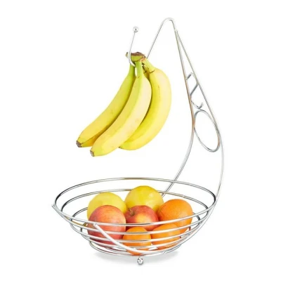 Abbildung von relaxdays Obstschale mit Bananenhalter, Eisen
