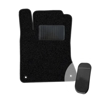 Abbildung von moto MOLTICO Fahrer Fußmatte Auto Velours Fahrerseite Autoteppiche Schwarz Fahrermatte 1 teilig passend für Mercedes Benz A B Klasse CLA GLA 2011 2019