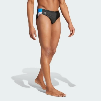 Abbildung von adidas Herren Colorblock Badehose, 32, Schwarz/helles Königsblau/Weiß, W32
