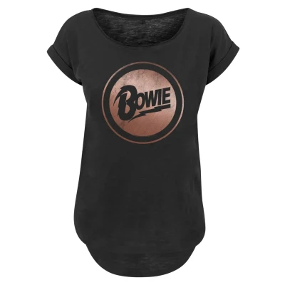 Abbildung von F4NT4STIC T Shirt &quot;David Bowie Rose Gold Circle&quot;, Print