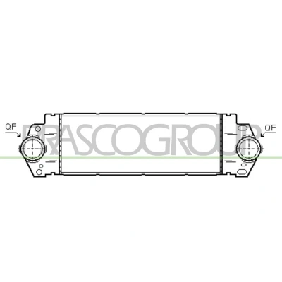 Abbildung von PRASCO VG917N002 Ladeluftkühler mit Schnellkupplungen VOLKSWAGEN: Transporter 5 Bus, 6 Kastenwagen, Multivan (7HM