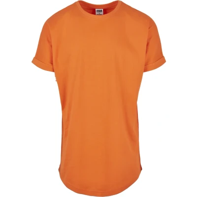 Abbildung von Urban Classics LONG Shaped Turnup Tshirt basic, Herren, Größe: 5XL, Orange