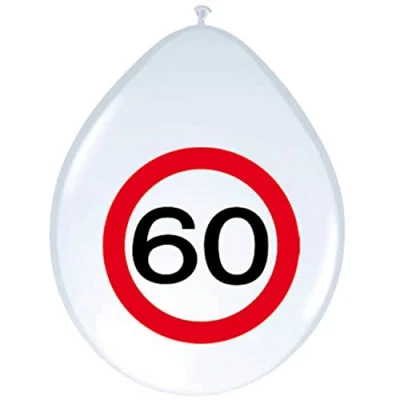 Abbildung von Ballon 60 Jahre Verkehrszeichen 8 Teile