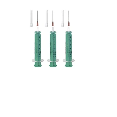 Abbildung von Set Laborspritzen Liquidspritze Hobbyspritze mit stumpfer Nadel Verschiedene Größen für E Liquid Aroma Hobby und Heimwerk (Set 3x 10ml)
