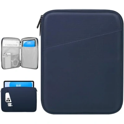 Abbildung von Dadanism 9 11 Zoll Tablet Sleeve Tasche Kompatibel mit iPad 10,2 2021 2019, Pro M4 2024 2018, Air 5/4 10,9, 11&quot; 2024, 10. Gen Galaxy Tab A9+/A8/S9 FE, Indigo