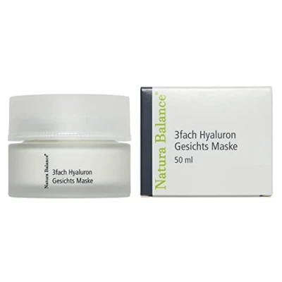 Abbildung von 3fach Hyaluron Gesicht Maske Hyaluronsäure 50ml vegan Anti Falten Gesichtsmaske Trihyal leave on Feuchtigkeit Creme Made in Germany