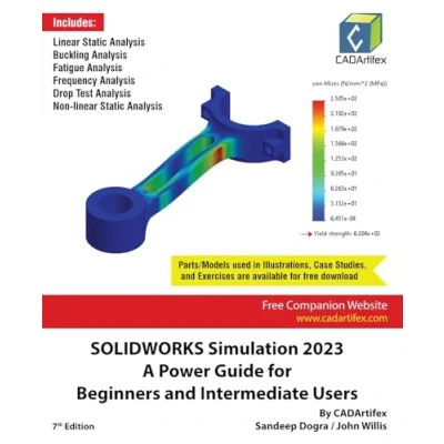 Abbildung von SOLIDWORKS Simulation 2023: A Power Guide for Beginners and Intermediate Users: Colored