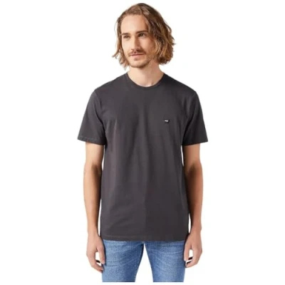 Abbildung von Wrangler SIGN OFF Tshirt basic, Herren, Größe: 4XL, Faded black