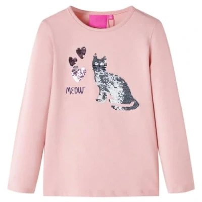 Abbildung von vidaXL Langarmshirt Kinder Hellrosa 116