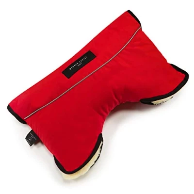 Abbildung von Kinderwagen Muff aus Lammfell von WERNER CHRIST BABY MOFFY ist der ideale Handwärmer für Buggys medizinischem Fell, einfache Handhabung, Handmuff in Chili Red (rot)