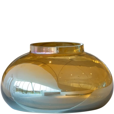 Abbildung von LEONARDO Tischvase Dekovase Poesia, goldfarben (1 St), handgefertigtes Deko Objekt aus Glas