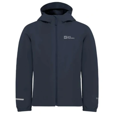 Abbildung von Jack Wolfskin Flaze Regenjacke / wasserabweisende Jacke für Kinder, Größe: 128, Night blue