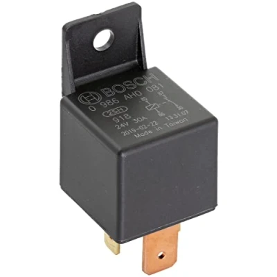 Abbildung von Bosch 0986AH0081 Leistungsrelais 24V 30A, IP5K4, Betriebstemperatur von 40 bis 125, Schließer Relais, 4 Pins