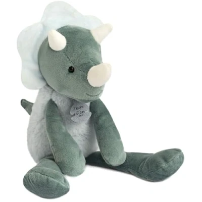 Abbildung von Histoire d&#039;ours Plüschtier Dinosaurier Les Sweety Chou Geschenkbox Grün Grau 30 cm Geschenkidee zur Geburt und zum Geburtstag, für Mädchen Jungen HO2947