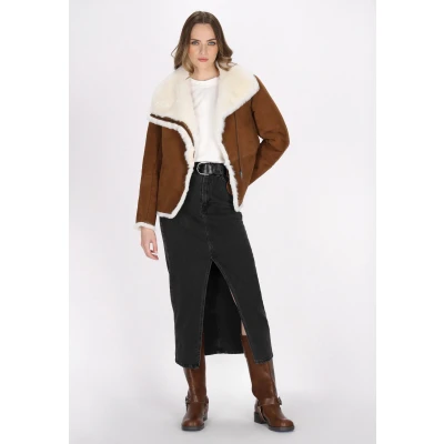 Abbildung von Jacke SCHMUDDELWEDDA XL / Braun 100% Ziegenleder