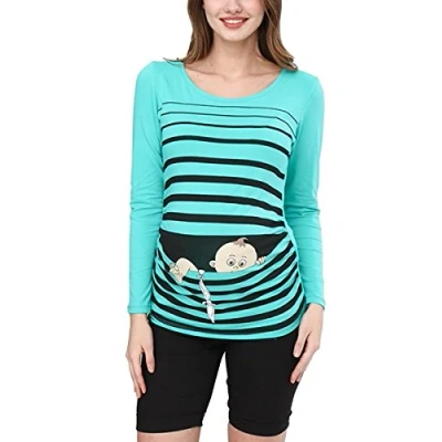 Abbildung von M.M.C. BABY Flucht Langarmshirt, Damen, Größe: XL, Mint