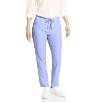 Abbildung von Cecil Chambray Stoffhose, Damen, Größe: Mx30, Blau