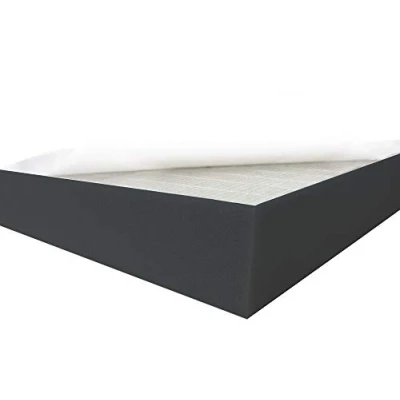 Abbildung von Dibapur ® Black FSE Flamm hemmend SELBSTKLEBEND Raum Akustik Schaumstoff Dämmung Schallschutz (50x50x15 cm)
