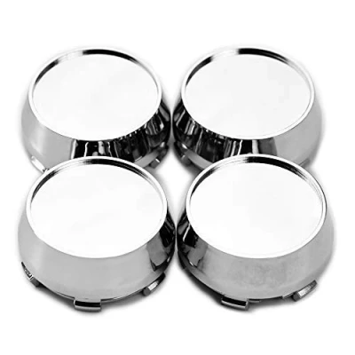 Abbildung von RhinoTuning 4 Stück Radnabenkappen für Nabendeckel OD 60mm ID 56mm, Silber Radnabenabdeckung Geeignet Rad, Felgendeckel