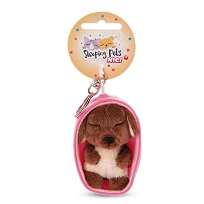 Abbildung von NICI Schlüsselanhänger Sleeping Pets Hund braun 8cm