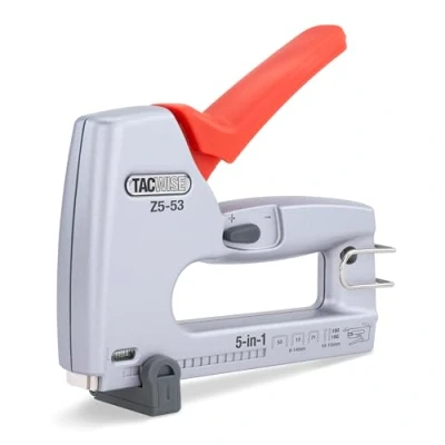 Abbildung von Tacwise 1748 Z5 53 Profi 5 in 1 Handtacker, verwendet Heftklammern des Typs 13, &amp; 71, Nägel 18G und Serie 180 Stiftnägel