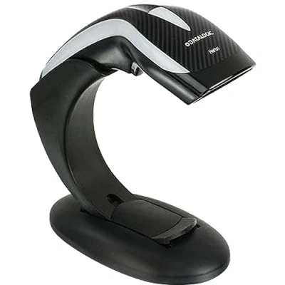 Abbildung von Datalogic ADC HD3130 BKK1B Heron HD3130,1D Scanner, USB KIT, Stand, Black 1D SCNR KIT Stand BLK
