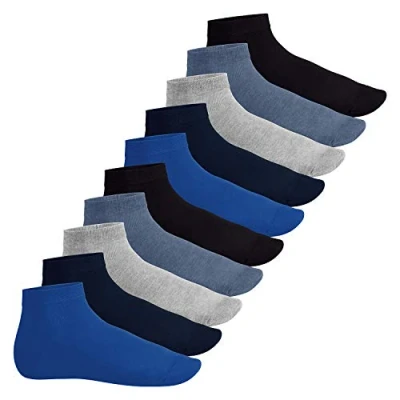Abbildung von Footstar Herren &amp; Damen Kurzschaft Socken (10 Paar) Sneak it! Jeanstöne 47 50