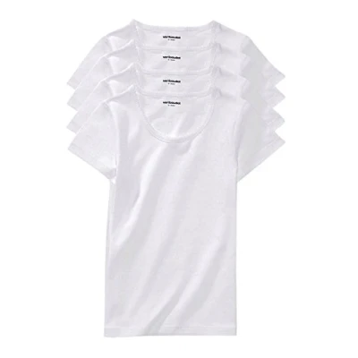 Abbildung von Vertbaudet 4er Pack Shirts für Jungen weiß 98/104