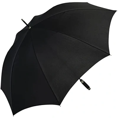 Abbildung von doppler® Langregenschirm XXL Golfschirm, Partnerschirm für Damen und Herren, groß stabil, uni Sommerfarben schwarz